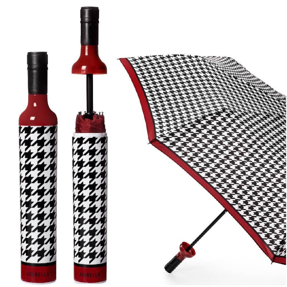 Happening Houndstooth Bottle Umbrella