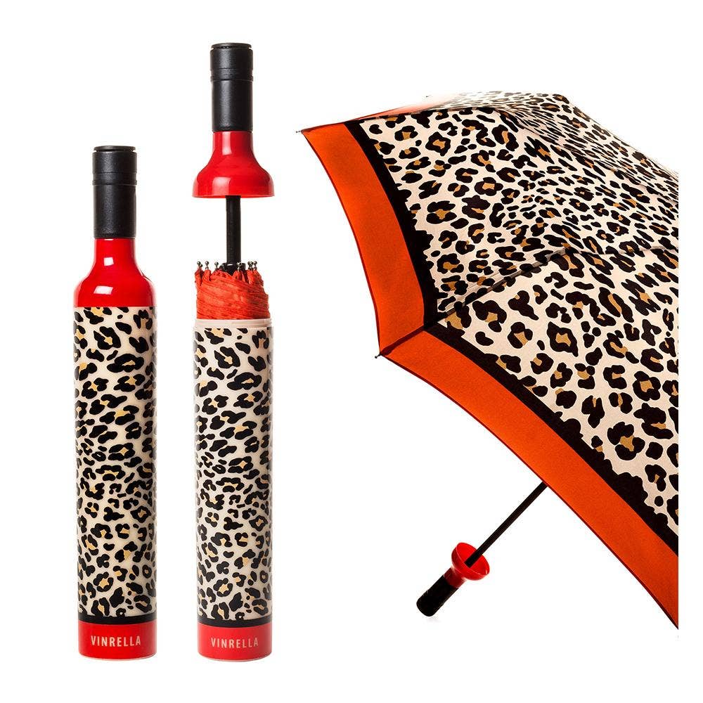 Leopard Print Bottle Umbrella