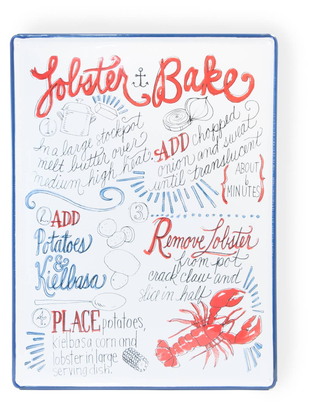 Lobster Bake Enamelware Sign