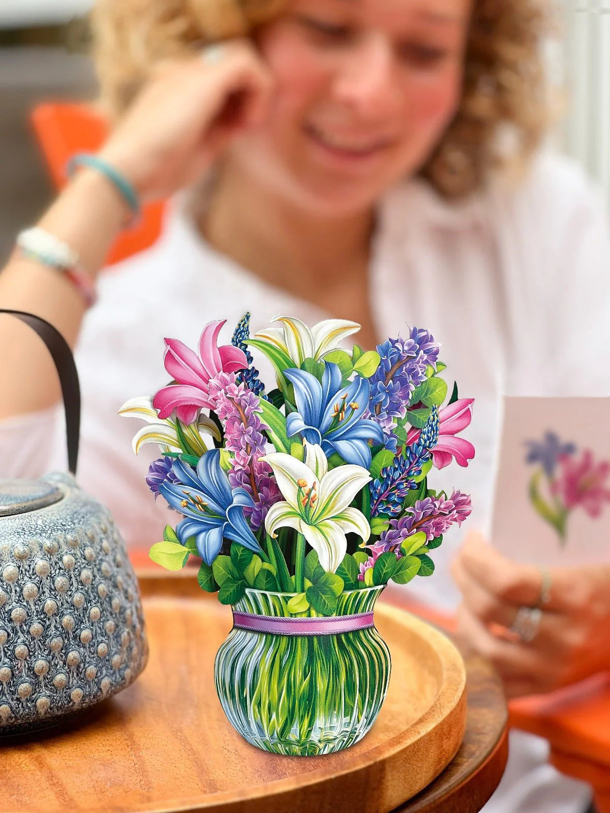 Mini Lilies &amp; Lupines Pop-Up Card