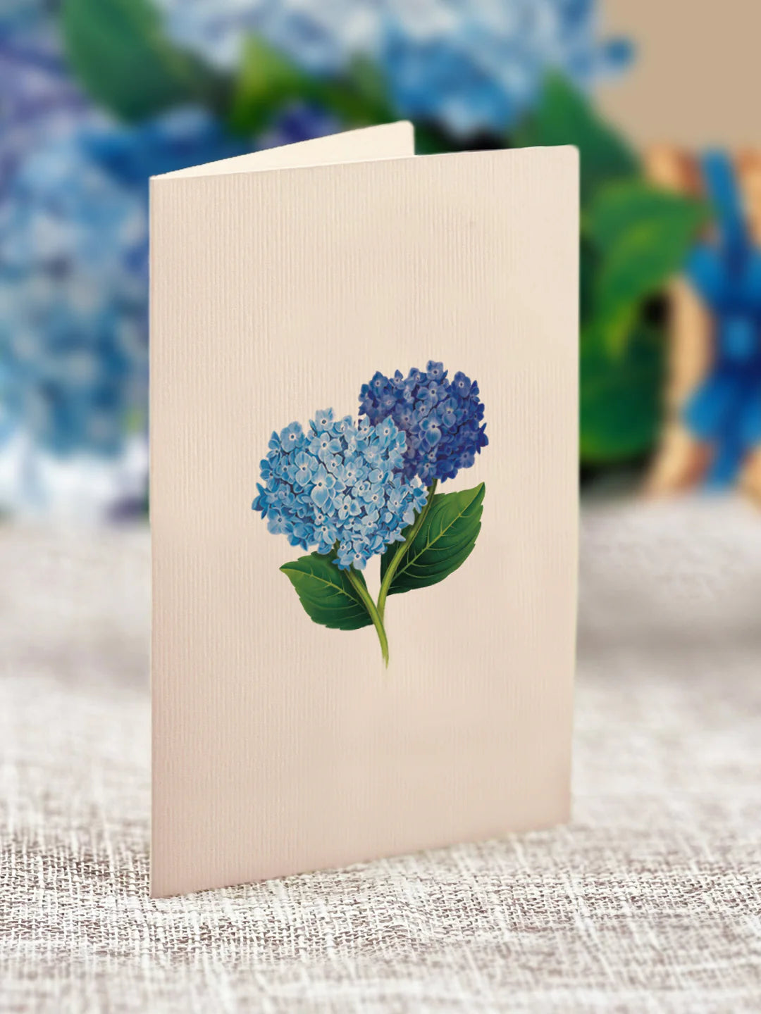 Mini Nantucket Hydrangeas Pop-Up Card