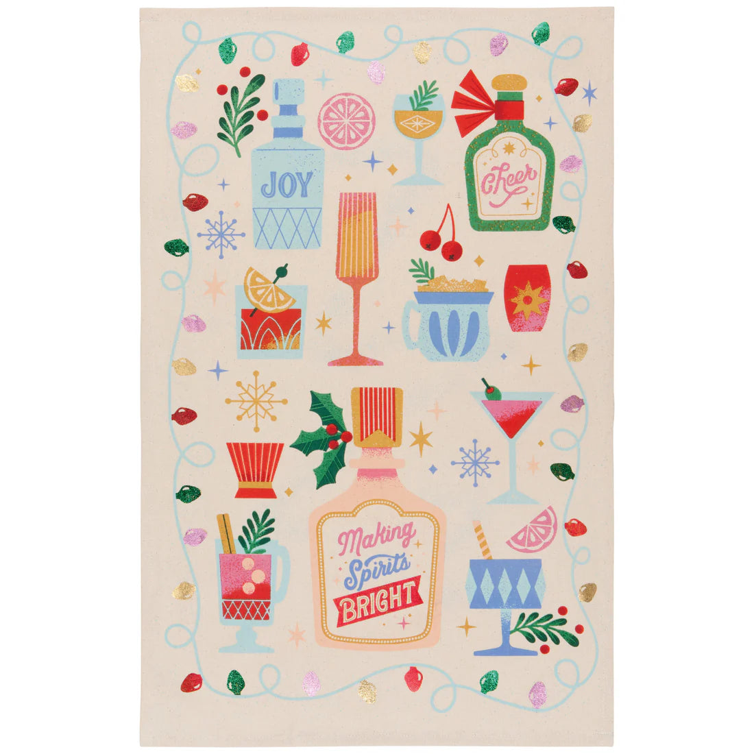 Making Spirits Bright Decorative Towel