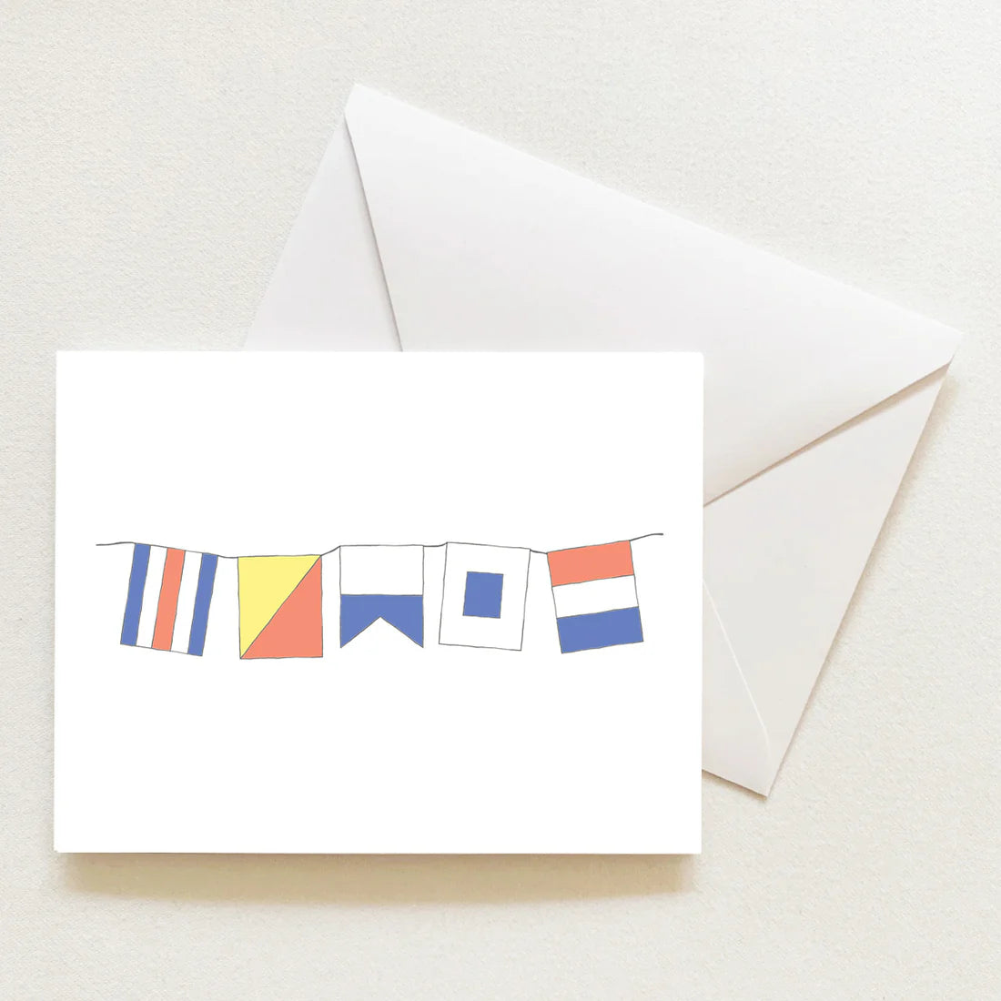 Sara Fitz Boxed Notecards — Coastal Flags (Set of 8)