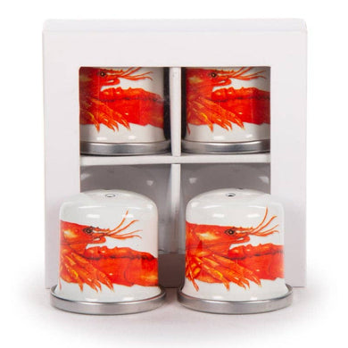 Lobster Enamelware Salt & Pepper Shaker Set