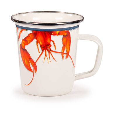 Lobster Enamelware Latte Mug