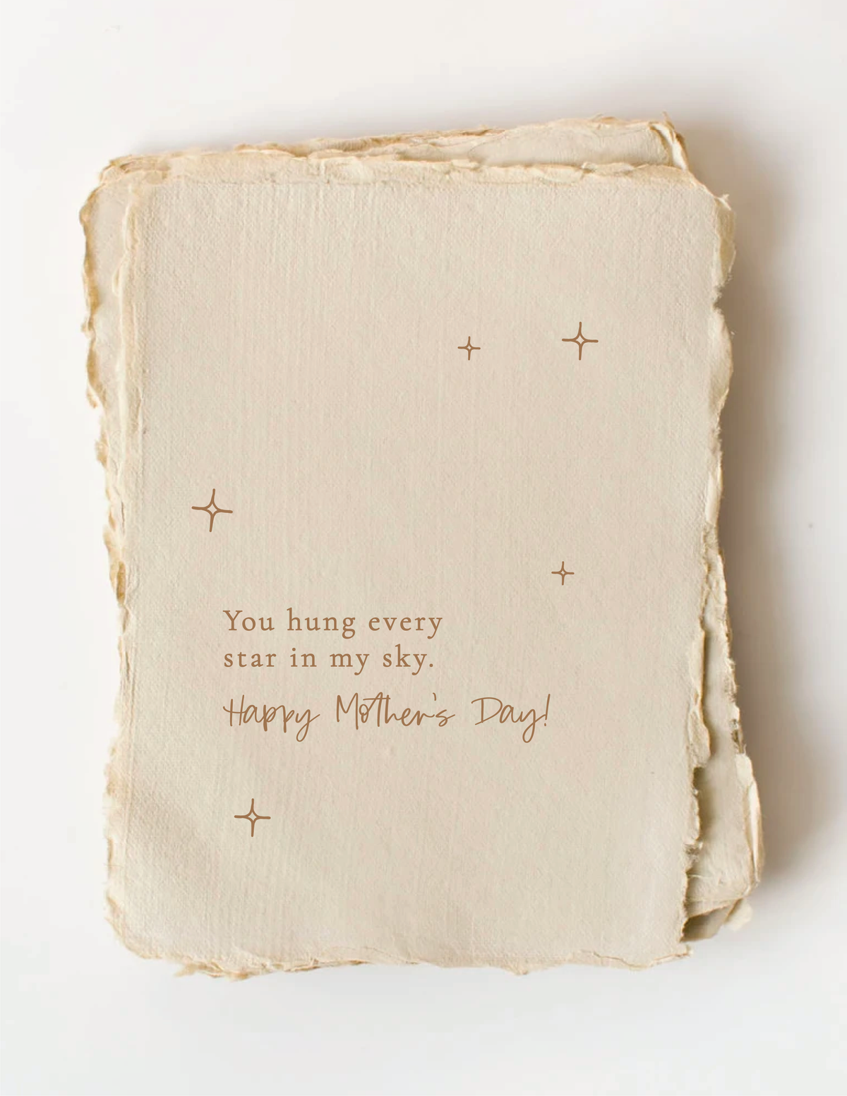 &quot;You hung every star in my sky.&quot; Mother&#39;s Day Greeting Card