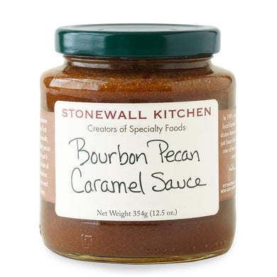 Jar of Stonewall Kitchen Bourbon Pecan Caramel Sauce 12.5 oz.