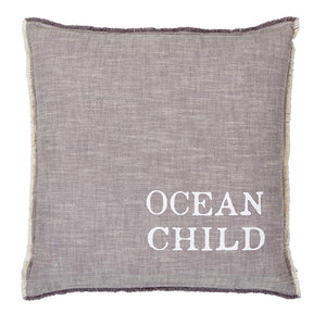 Ocean Child Throw Pillow