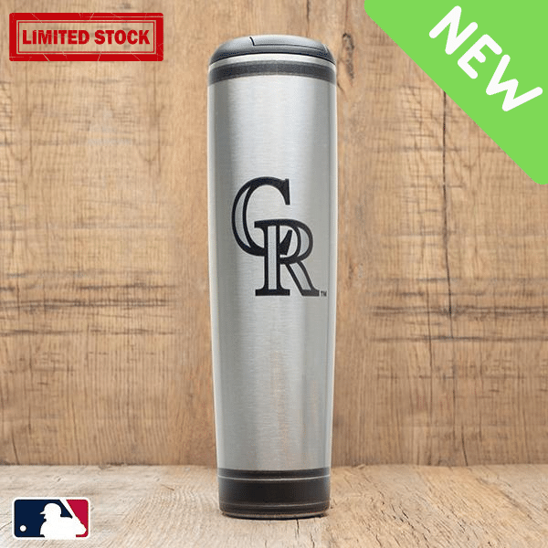 Colorado Rockies Metal Baseball Bat Mug