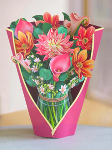 Dear Dahlia Pop-Up Floral Bouquet Greeting Card