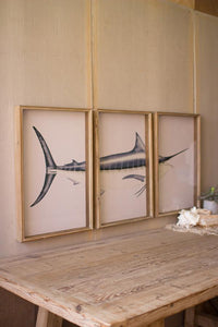 Framed Marlin Triptych
