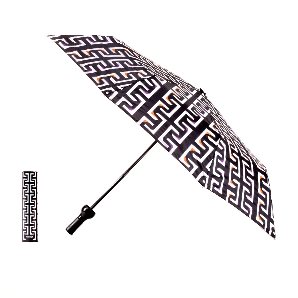 Geometric Black Bottle Umbrella