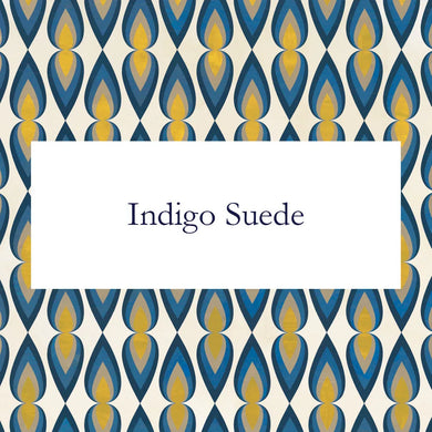 Indigo Suede Slim Sachet