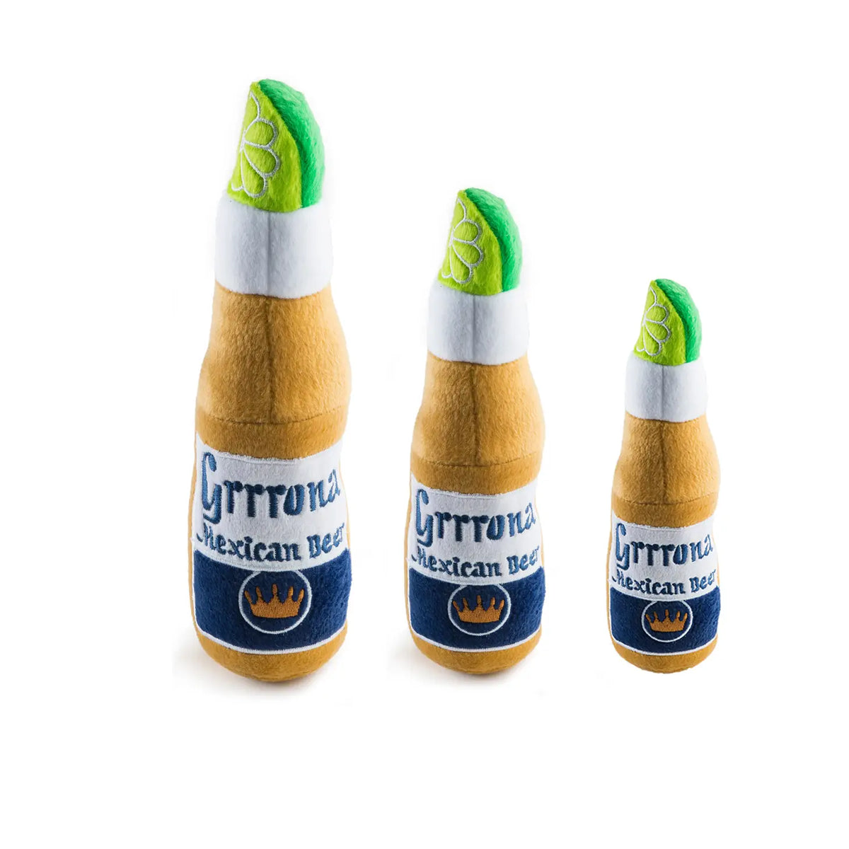Grrrona Beer Bottle Plush Dog Toy