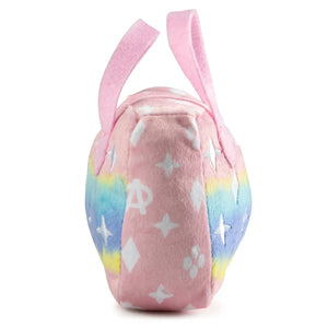 Chewy Vuiton Pink Ombre Handbag Plush Dog Toy