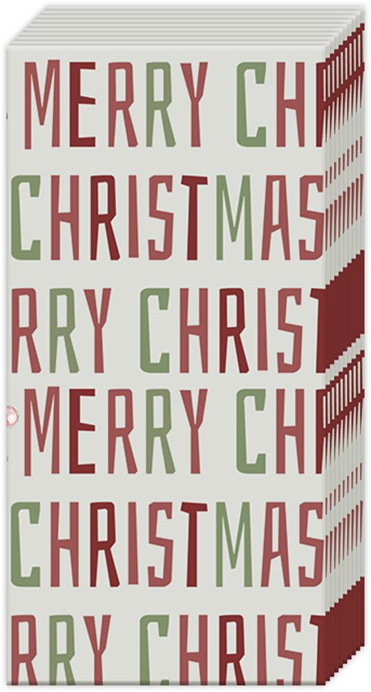 Merry Christmas Pocket Tissues