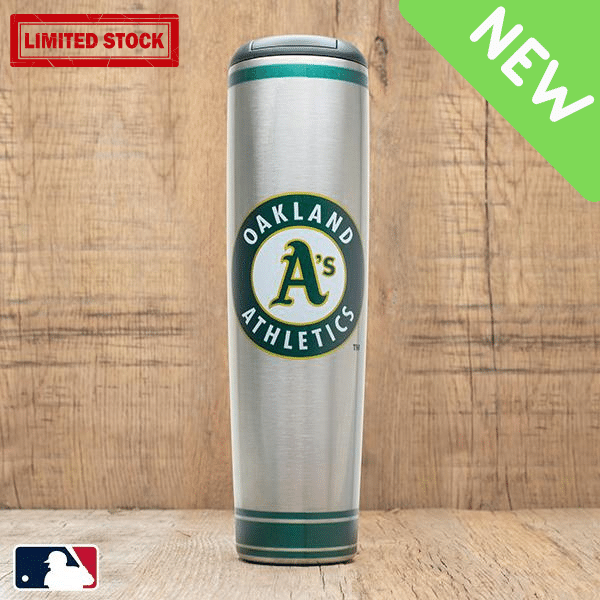 Oakland Athletics Metal Baseball Bat Mug