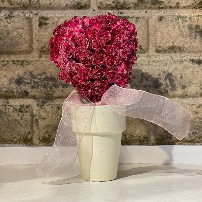 Pink Heart Topiary