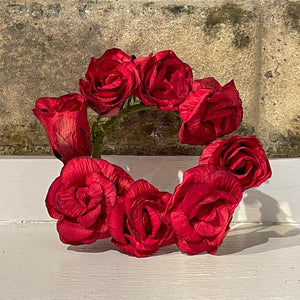 Red Rose Ring 1 1/4" Diameter