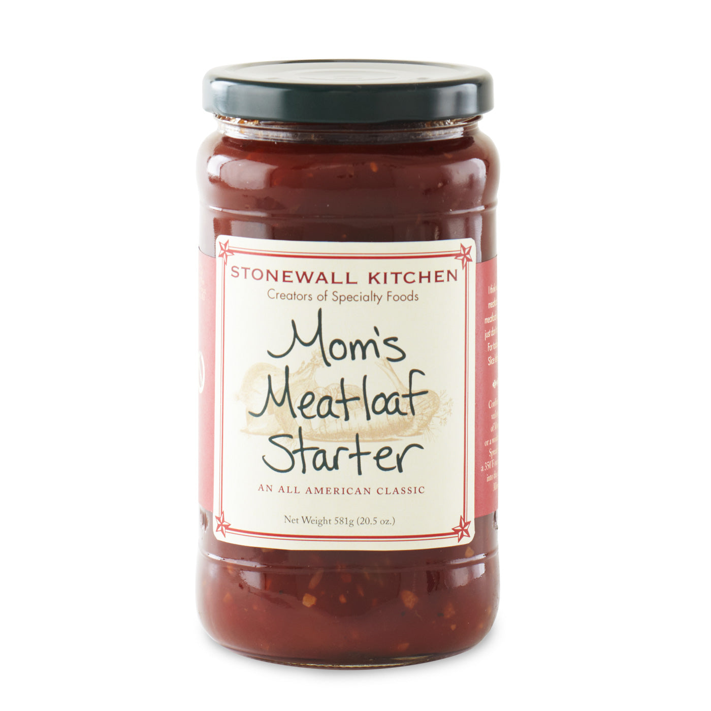 Jar Of Stonewall Kitchen Mom's Meatloaf Starter 20.5 Oz. 581g Made In Maine