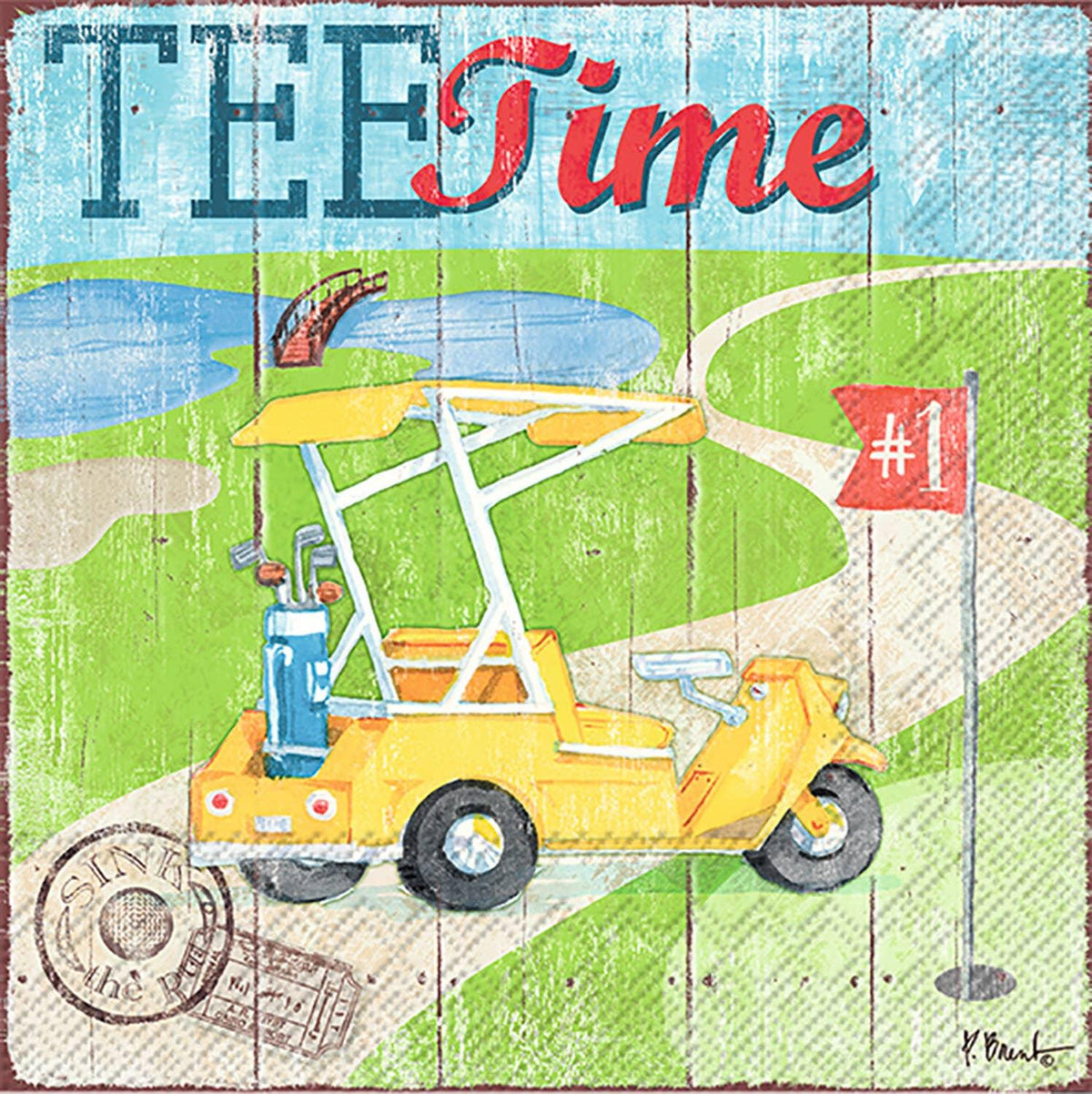 Tee Time Cocktail Napkins
